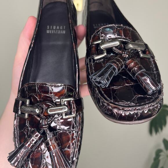 Stuart Weitzman tassel loafers, womens size 6 - Picture 2 of 5